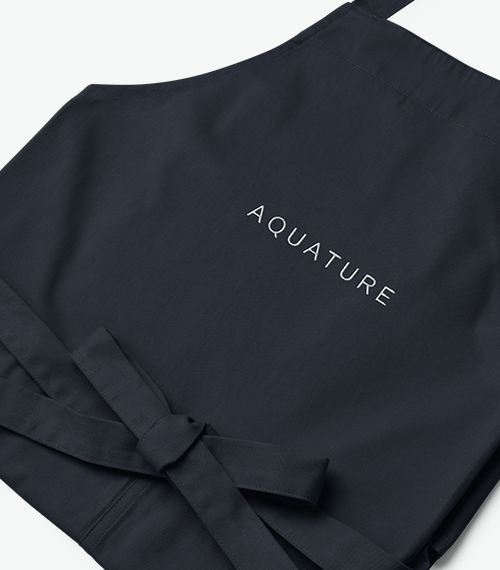 Aquature organic cotton apron